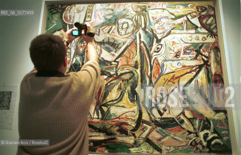 VENEZIA 21/3/02 - MUSEO CORRER -  MOSTRA LAMERICA DI POLLOCK/ JACKSON POLLOCK A VENEZIA - @ Graziano Arici/Rosebud2