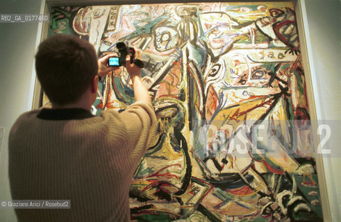 VENEZIA 21/3/02 - MUSEO CORRER -  MOSTRA LAMERICA DI POLLOCK/ JACKSON POLLOCK A VENEZIA - @ Graziano Arici/Rosebud2