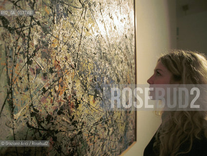 VENEZIA 21/3/02 - MUSEO CORRER -  MOSTRA LAMERICA DI POLLOCK/ JACKSON POLLOCK A VENEZIA - @ Graziano Arici/Rosebud2