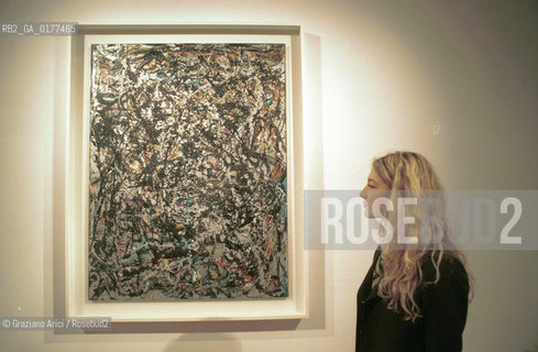 VENEZIA 21/3/02 - MUSEO CORRER -  MOSTRA LAMERICA DI POLLOCK/ JACKSON POLLOCK A VENEZIA - @ Graziano Arici/Rosebud2