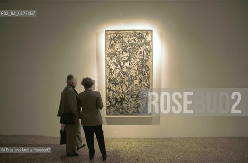 VENEZIA 21/3/02 - MUSEO CORRER -  MOSTRA LAMERICA DI POLLOCK/ JACKSON POLLOCK A VENEZIA - @ Graziano Arici/Rosebud2