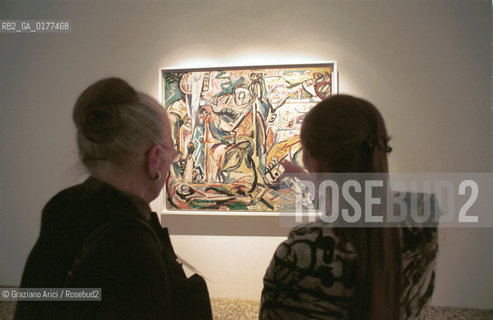 VENEZIA 21/3/02 - MUSEO CORRER -  MOSTRA LAMERICA DI POLLOCK/ JACKSON POLLOCK A VENEZIA - @ Graziano Arici/Rosebud2