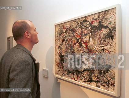VENEZIA 21/3/02 - MUSEO CORRER -  MOSTRA LAMERICA DI POLLOCK/ JACKSON POLLOCK A VENEZIA - @ Graziano Arici/Rosebud2