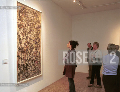 VENEZIA 21/3/02 - MUSEO CORRER -  MOSTRA LAMERICA DI POLLOCK/ JACKSON POLLOCK A VENEZIA - @ Graziano Arici/Rosebud2