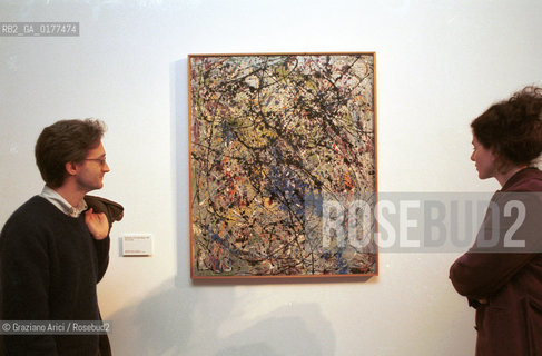 VENEZIA 21/3/02 - MUSEO CORRER -  MOSTRA LAMERICA DI POLLOCK/ JACKSON POLLOCK A VENEZIA - @ Graziano Arici/Rosebud2