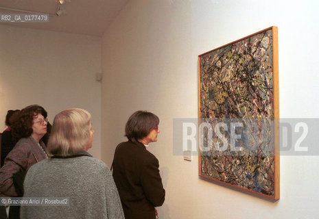VENEZIA 21/3/02 - MUSEO CORRER -  MOSTRA LAMERICA DI POLLOCK/ JACKSON POLLOCK A VENEZIA - @ Graziano Arici/Rosebud2