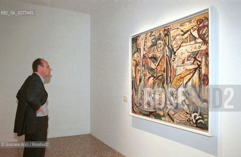 VENEZIA 21/3/02 - MUSEO CORRER -  MOSTRA LAMERICA DI POLLOCK/ JACKSON POLLOCK A VENEZIA - @ Graziano Arici/Rosebud2