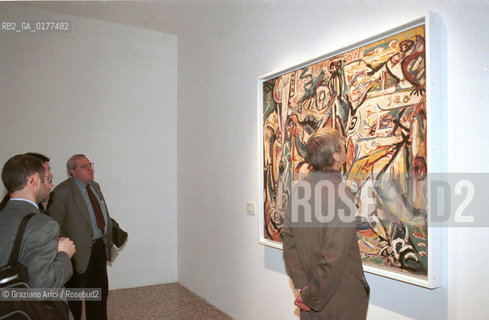 VENEZIA 21/3/02 - MUSEO CORRER -  MOSTRA LAMERICA DI POLLOCK/ JACKSON POLLOCK A VENEZIA - @ Graziano Arici/Rosebud2