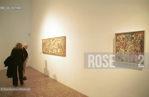 VENEZIA 21/3/02 - MUSEO CORRER -  MOSTRA LAMERICA DI POLLOCK/ JACKSON POLLOCK A VENEZIA - @ Graziano Arici/Rosebud2
