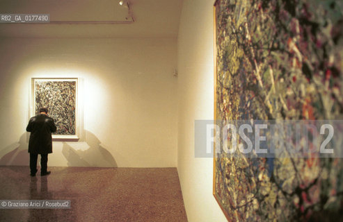 VENEZIA 21/3/02 - MUSEO CORRER -  MOSTRA LAMERICA DI POLLOCK/ JACKSON POLLOCK A VENEZIA - @ Graziano Arici/Rosebud2