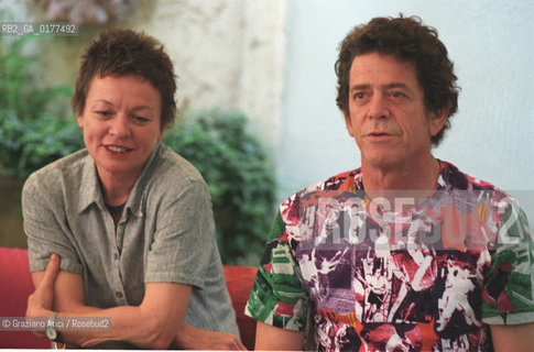 FONDAMENTA 13/16 GIUGNO 2002 - SIGNIFICATI CONDIVISI - I MUSICISTI E CANTANTI LOU REED E LAURIE ANDERSON (U.S.A.) - ©Graziano Arici/Rosebud2 