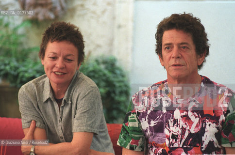 FONDAMENTA 13/16 GIUGNO 2002 - SIGNIFICATI CONDIVISI - I MUSICISTI E CANTANTI LOU REED E LAURIE ANDERSON (U.S.A.) - ©Graziano Arici/Rosebud2 