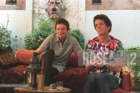 FONDAMENTA 13/16 GIUGNO 2002 - SIGNIFICATI CONDIVISI - I MUSICISTI E CANTANTI LOU REED E LAURIE ANDERSON (U.S.A.) - ©Graziano Arici/Rosebud2 