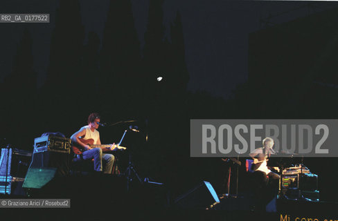 FONDAMENTA 13/16 GIUGNO 2002 -  WORDS AND MUSIC : A SPECIAL EVENING WITH LAURIE ANDERSON E LOU REED  - I MUSICISTI E CANTANTI LOU REED E LAURIE ANDERSON (U.S.A.) - ©Graziano Arici/Rosebud2