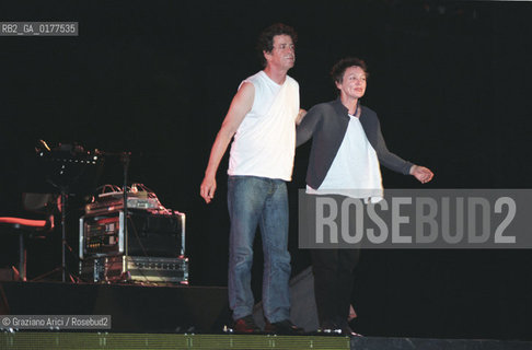 FONDAMENTA 13/16 GIUGNO 2002 -  WORDS AND MUSIC : A SPECIAL EVENING WITH LAURIE ANDERSON E LOU REED  - I MUSICISTI E CANTANTI LOU REED E LAURIE ANDERSON (U.S.A.) - ©Graziano Arici/Rosebud2