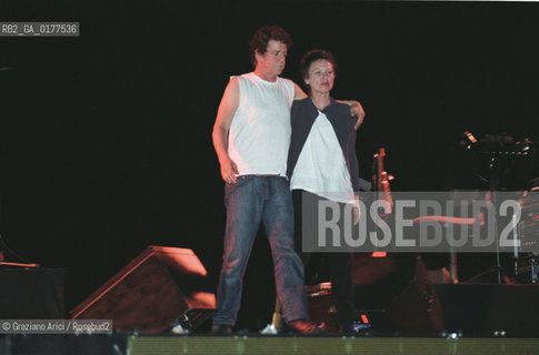 FONDAMENTA 13/16 GIUGNO 2002 -  WORDS AND MUSIC : A SPECIAL EVENING WITH LAURIE ANDERSON E LOU REED  - I MUSICISTI E CANTANTI LOU REED E LAURIE ANDERSON (U.S.A.) - ©Graziano Arici/Rosebud2
