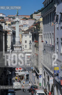 PORTOGALLO, LISBONA  IL ROSSIO VISTO DAL MIRADOURO DE SANTA JUSTA    @ 2002 Graziano Arici/Rosebud2 / GEO