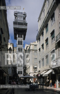 PORTOGALLO, LISBONA : BAIXA - ELEVADOR DE SANTA JUSTA  @ 2002 Graziano Arici/Rosebud2  / GEO