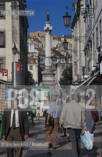 PORTOGALLO, LISBONA : PRACA DOM PEDRO IV - ROSSIO    @ 2002 Graziano Arici/Rosebud2  / GEO