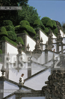 PORTOGALLO, (MINHO) BRAGA : IL SANTUARIO DI BOM JESUS DO MONTE -   @ 2002 Graziano Arici/Rosebud2 / SCALA / GEO