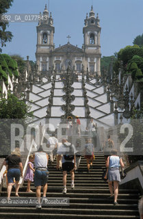 PORTOGALLO, (MINHO) BRAGA : IL SANTUARIO DI BOM JESUS DO MONTE -   @ 2002 Graziano Arici/Rosebud2 / SCALA / GEO