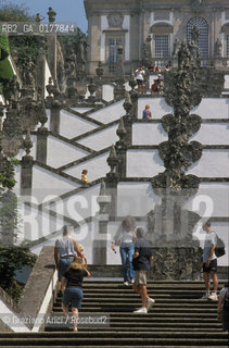 PORTOGALLO, (MINHO) BRAGA : IL SANTUARIO DI BOM JESUS DO MONTE -   @ 2002 Graziano Arici/Rosebud2 / SCALA / GEO