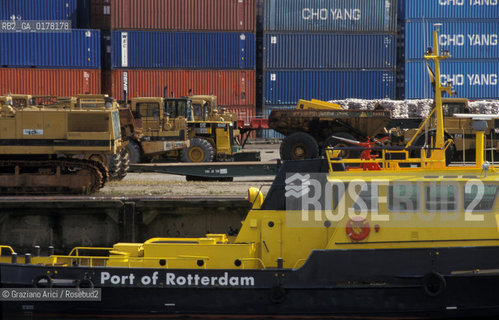 OLANDA , ROTTERDAM : IL PORTO -   -  © 2002 Graziano Arici/Rosebud2 / NAVE / GEO