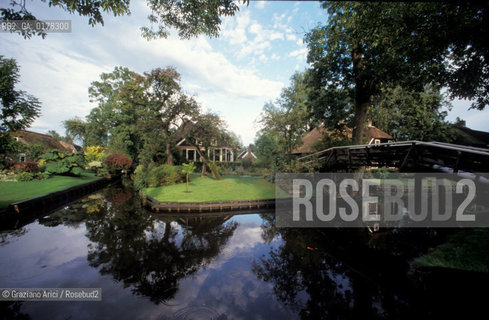 OLANDA , (OVERIJSSEL) GIETHOORN : CANALE  -  © 2002 Graziano Arici/Rosebud2  / GEO