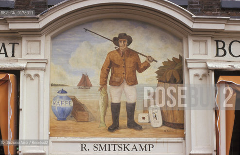 OLANDA , (ZUID-HOLLAND) LEIDA : INSEGNA  -  © 2002 Graziano Arici/Rosebud2 / PESCE / GEO