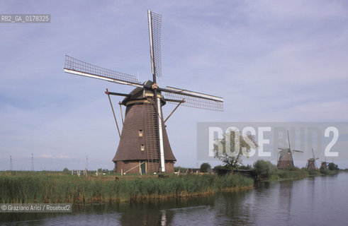 OLANDA , (ZUID-HOLLAND) I MULINI DI KINDERIJK   -  © 2002 Graziano Arici/Rosebud2 / MULINO / GEO
