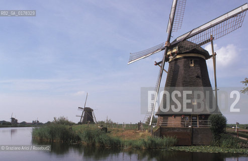 OLANDA , (ZUID-HOLLAND) I MULINI DI KINDERIJK   -  © 2002 Graziano Arici/Rosebud2 / MULINO / GEO