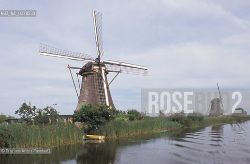 OLANDA , (ZUID-HOLLAND) I MULINI DI KINDERIJK   -  © 2002 Graziano Arici/Rosebud2 / MULINO / GEO