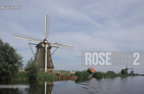 OLANDA , (ZUID-HOLLAND) I MULINI DI KINDERIJK   -  © 2002 Graziano Arici/Rosebud2 / MULINO / GEO