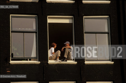 OLANDA , AMSTERDAM : FINESTRA  -  © 2002 Graziano Arici/Rosebud2  / GEO