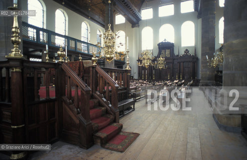OLANDA , AMSTERDAM : LA GRANDE SINAGOGA PORTOGHESE - ESNOGA -  © 2002 Graziano Arici/Rosebud2 / EBREI  / GEO