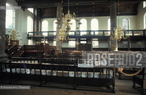 OLANDA , AMSTERDAM : LA GRANDE SINAGOGA PORTOGHESE - ESNOGA -  © 2002 Graziano Arici/Rosebud2 / EBREI / GEO
