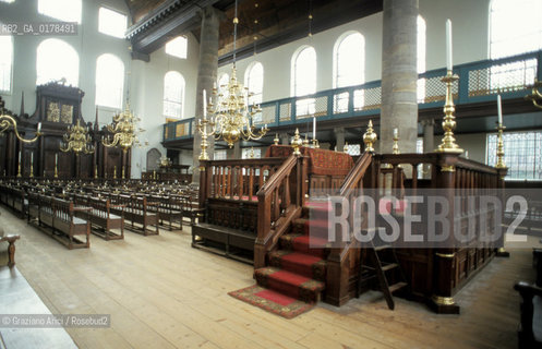 OLANDA , AMSTERDAM : LA GRANDE SINAGOGA PORTOGHESE - ESNOGA -  © 2002 Graziano Arici/Rosebud2 / EBREI / GEO