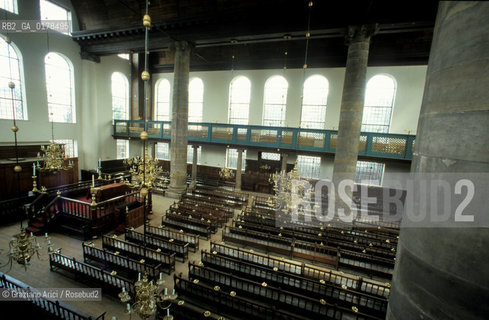 OLANDA , AMSTERDAM : LA GRANDE SINAGOGA PORTOGHESE - ESNOGA -  © 2002 Graziano Arici/Rosebud2 / EBREI / GEO