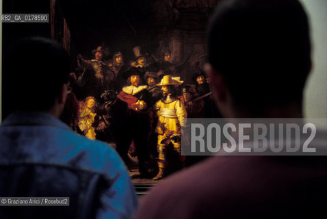 OLANDA , AMSTERDAM : LA  RONDA DI NOTTE DI REMBRANDT AL MUSEO RIJKSMUSEUM -  © 2002 Graziano Arici/Rosebud2  / GEO