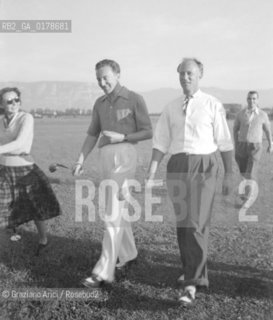 THE KING LEOPOLD III OF BELGIUM AT THE GOLF CLUB - LAUSANNE - 195? - © ARCHIVIO Graziano Arici/Rosebud2  / NOBILTA/ RE
