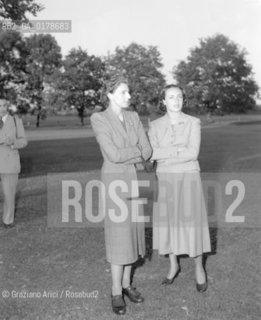 THE WIFE OF THE KING OF BELGIUM LEOPOLD III THE PRINCESS LILIANA DI RETHY AT THE GOLF CLUB - LAUSANNE - 195? - © ARCHIVIO Graziano Arici/Rosebud2  / NOBILTA/ PRINCIPE