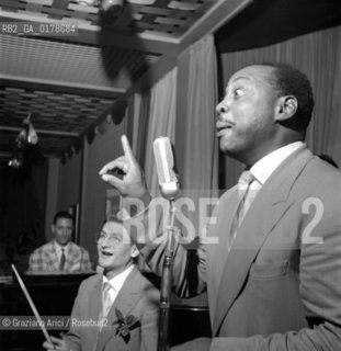THE JAZZMAN ARTHUR BENNETT AT VENICE LIDO - 1953 © ARCHIVIO Graziano Arici/Rosebud2  / MUSICA / POP ROCK JAZZ