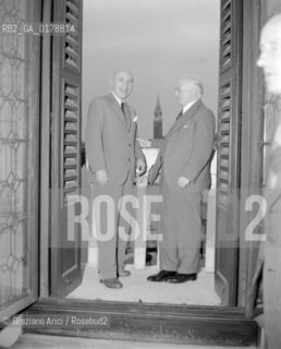 THE PRESIDENT OF EIRE SEAN T. O KELLY - VENICE - 1950 - © ARCHIVIO Graziano Arici/Rosebud2  / PRESIDENTE / POLITICA
