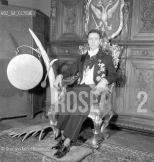 THE IMPEROR OF BISANZIO - 1947- ROME - © ARCHIVIO Graziano Arici/Rosebud2  / NOBILTA  / IMPERATORE