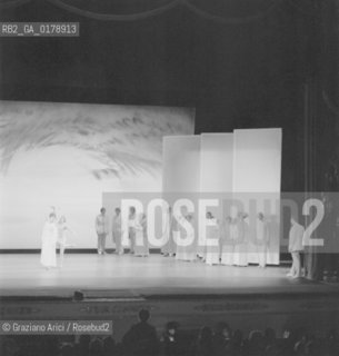 THE OPERA  DEATH IN VENICE OF THE COMPOSER BENJAMIN BRITTEN AT THE LA FENICE THEATRE - 1973  © ARCHIVIO Graziano Arici/Rosebud2  / MUSICA CLASSICA CONTEMPORANEA / COMPOSITORE / OPERA / TEATRO LA FENICE