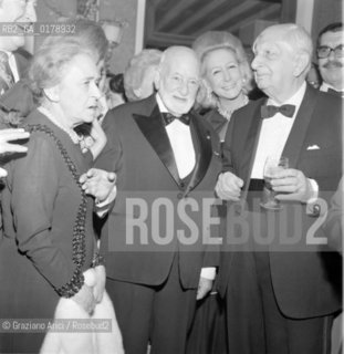 THE PAINTER GIORGIO DE CHIRICO WITH RENE CASSIN IN VENICE - 1973 - © ARCHIVIO Graziano Arici/Rosebud2  / ARTE / PITTORE