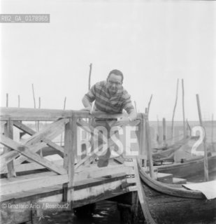 THE PAINTER HANS HARTUNG IN VENICE  - 196? - © ARCHIVIO Graziano Arici/Rosebud2  / ARTE / PITTORE