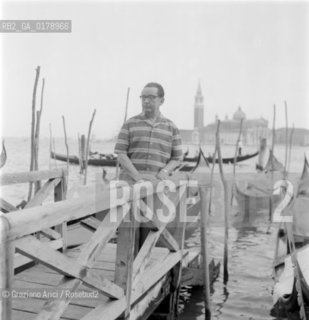 THE PAINTER HANS HARTUNG IN VENICE  - 196? - © ARCHIVIO Graziano Arici/Rosebud2  / ARTE / PITTORE