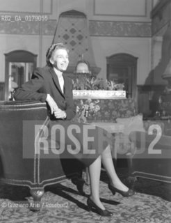THE EX QUEEN OF SPAIN VITTORIA EUGENIA - LAUSANNE - 1947 - © ARCHIVIO Graziano Arici/Rosebud2  / NOBILTA / RE
