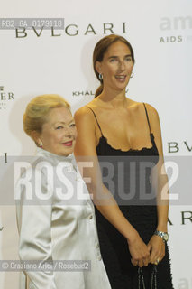 04/09/02 - 59. INTERNATIONAL FILM FESTIVAL IN VENICE - AMFAR GALA -  BIANCA DI SAVOIA WITH MATHILDE KRIM   ©Graziano Arici/Rosebud2